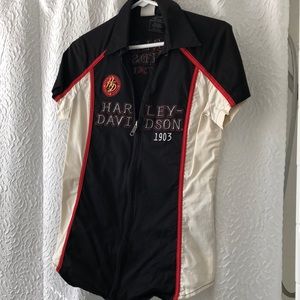 Harley Davidson Sexy Zip Up top